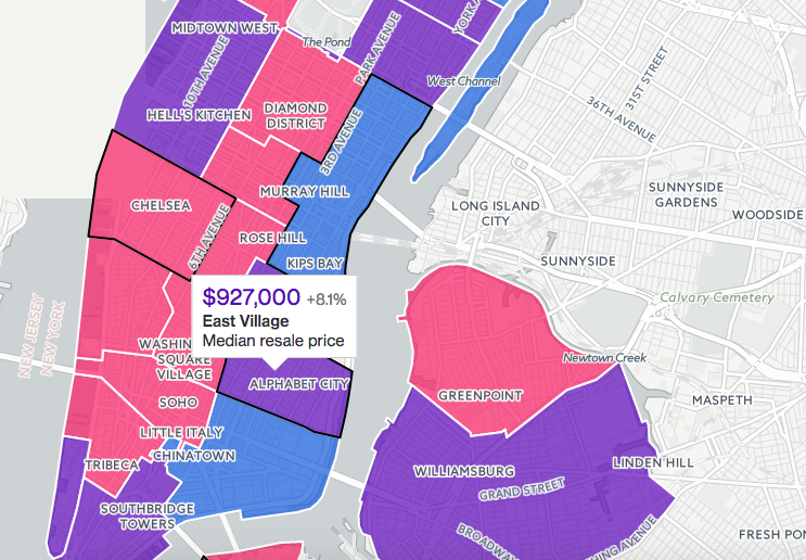 Map How much leverage do buyers have in your NYC neighborhood?